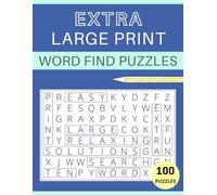 Extra Large Print Word Find Puzzles for Seniors: 100 themed word search activity book with fun and easy games for the elderly with Dementia, ... or beginners. Numbered solutions included.