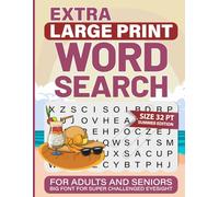 Extra Large Print Word Search For Adults and Seniors: Big Font for Super challenged Eyesight-32 pt Summer Edition (Big Font Series for Visually Impaired Adults and Seniors)
