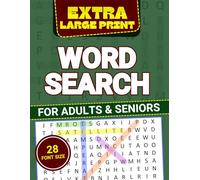 Extra Large Print Word Search for Adults and Seniors: Jumbo Puzzle Book with Big Letters, 120 Fun Themes with 1800 Words, and Eye Strain Relief