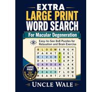 Extra Large Print Word Search: For Macular Degeneration: Easy-to-See 8x8 Puzzles with Large Letters and Answers