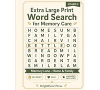 Extra Large Print Word Search for Memory Care: Memory Lane - Simple, Relaxing Reminiscence Puzzles: Home & Family (Volume 2) (Memory Lane Word Search)
