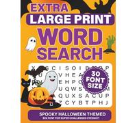 Extra Large Print Word Search: Jumbo Puzzles for Seniors and Adults with very Big Letters (30 Font Size) | Spooky Halloween Themed including ... for Visually Impaired Adults and Seniors)
