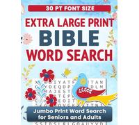 Extra Large Print Word Search Puzzle Book Bible Verses: Jumbo Print Bible Word Search for Seniors and Adults with 30 pt Font