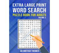 Extra Large Print Word Search Puzzle Book for Adults, Volume 2 - 48 British Themes: Find a Word Puzzles for Adults, Seniors & Elderly