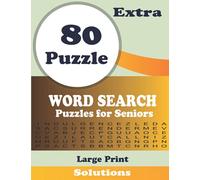 Extra Large Print Word Search Puzzles for Seniors: Large Word Search Book: One Puzzle per page, with Solution, Exercise Memory & Brain Game for Adults, Great Gifts for All!!!