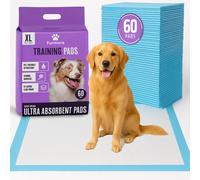 Extra Large Puppy Pads 90 x 70 cm, Pack of 60, Pee Pads for Dogs Potty Training with Leak-Proof Quick-Dry Design, 6-Layer Puppy Training Pad