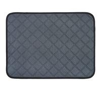 Extra Large Puppy Training Pad Washable Reusable, 100 x 90cm Dog Mat, Leak-Proof Ultra Absorbent Incontinence Pet Pads for Indoor and Outdoor (Dark Grey)
