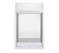 Extra Large PVC Dog Door for Golden and Breeds, Easy Entry and Exit for Cats & Doggie(WHITE,50x38x5cm)