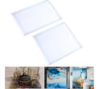 Extra Large Rectangle Tray Resin Mold (2Pack(Rectangle12"+Square10"))