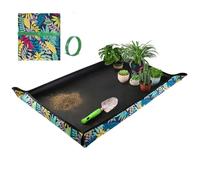 Extra Large Repotting Mat for Indoor Plant Transplanting and Mess Control 43.5"x 29.5" Thick Waterproof Potting Mat Succulent Gardening Mat Portable Foldable Potting Tray Unique Gifts for Plant Lovers