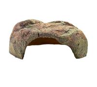 Extra Large Resin Reptile Hide for Ball Pythons, Snakes, Lizards, Leopard Geckos, Bearded Dragons - Simulation Rock Hideout Cave for Habitat