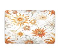 Extra Large Resuable Baby Bed Pad Gold Sunflower Star White Waterproof Washable Diaper Changing Mat Skin-Friendly Cradle Mattress for Infant Toddler 34" × 52"