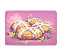 Extra Large Resuable Baby Bed Pad Water Resistant Sheet Cover Underpads Breathable Incontinence Pads for Kids Bedwetting 52x34in Happy Easter Hot Cross Buns