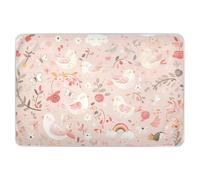 Extra Large Resuable Changing Pad Covers Cute Birds Butterflies Rainbows Flowers Peach Water Resistant Potty Training Pads Anti-Lip Toddler Bedding Products for Kids Bedwetting 34" × 52"
