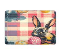 Extra Large Resuable Changing Pad Covers Soft Absorbent Mattress Pad Skin-Friendly Cradle Mattress for Kids Bedwetting 52x34in Buffalo Plaid Bunny Rabbits Happy Easter