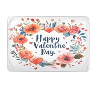 Extra Large Resuable Changing Pad Covers Waterproof Washable Sheet Cover Underpads Anti-Lip Travel Mattress for Baby Toddler Children 52x34in Florals Heart Love Happy Valentine's Day