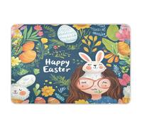 Extra Large Resuable Diaper Mats Highly Absorbent Bed Wetting Sheet Slip-Resistant Travel Mattress for Baby Toddler Children 52x34in Happy Easter Bunny Carrots Watercolor Eggs
