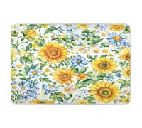 Extra Large Resuable Diaper Mats Ukraine Sunflower Beauty Summer Flowers Soft Absorbent Potty Training Mattress Pad Skin-Friendly Pee Mats for Infant Toddler 34" × 52"