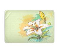 Extra Large Resuable Potty Training Pee Pad Water Resistant Bed Pad Cute Cool Toddler Bedding Products for Kids Bedwetting 52x34in Easter Lily Happy Easter