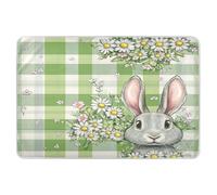 Extra Large Resuable Potty Training Pee Pad Water Resistant Bed Wetting Sheet Cute Cool Cradle Mattress for Infant Baby 52x34in Buffalo Plaid Bunny Rabbit Ears Flower Easter