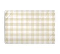 Extra Large Resuable Toddler Mattress Pads Simple Buffalo Plaid Check Soft Absorbent Baby Diaper Changing Pad Skin-Friendly Travel Mattress for Infant Baby 34" × 52"