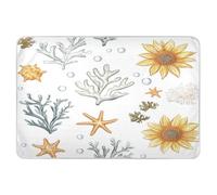 Extra Large Resuable Toddler Mattress Pads Sweet Sunflower Star Gold White Waterproof Washable Pads for Bed Non-Slip Diaper Pads for Toddler Kids 34" × 52"