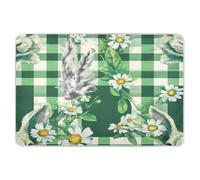 Extra Large Resuable Toddler Mattress Pads Waterproof Washable Mattress Pad Breathable Travel Mattress for Baby Boys Girls 52x34in Buffalo Plaid Bunny Rabbit Ears Flower Easter