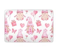 Extra Large Resuable Training Pee Pads for Kids Valentine Gnomes Cute Elf Peach Heart Gift Balloons Water Resistant Baby Diaper Changing Pad Slip-Resistant Bed Liners for Baby Boys Girls 34"