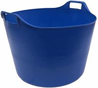Extra Large Robust Versatile Multipurpose Flexi Tub Plastic Storage Container Laundry Basket/Feeding Bucket Polyethylene Flexi Tub - (BLUE, 75L)