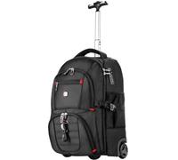 Extra Large Rolling Backpack with Wheels - Water-Resistant, 18" Laptop Compartment, 22.5"x15"x10", 55L Capacity, Ideal Carry-On for Weekend Travel, College, Work - Wheeled Business Backpack for Adults