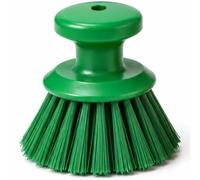 Extra Large Round Hand-Held Stiff Bristles Scrub Brush | Scrubbing Brush with Raised Ergonomic Handle, 2-3X Larger Surface Area = Clean 3X Faster, Effort-saving & Efficiency
