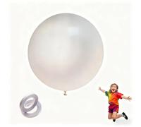 Extra Large Round Jumbo Balloons for Birthday, Wedding & Party Decor - Heavy Duty Latex Inflatable Ball, DIY Art, Kids Crafts, Social Events(48 inch)