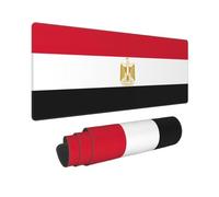 Extra Large Rubber Keyboard Pad 11.8x31.5in Gaming Mouse Pad Non-Slip Washable Mousemat Egyptian Flag Print