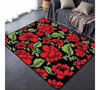 Extra Large Rugs For Living Room, Area Rugs Carpets For Bedrooms Plant Rose Flower 80 X 160 Cm With Durable Anti-Slip Backing For Easy Clean- For Bedroom Hall Kitchen Living Room Kids Roo -42651651551