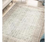 Extra Large Rugs,khaki beige cream Traditional Oriental Printed distressed Home Decor,Brown Beige,200 x 400 cm, Washable Rug for Living Room Farmhouse Home Décor Floor Carpets