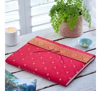 Extra Large Sari Fabric Photo Album Paper High Cerise One Size