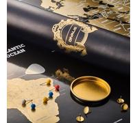 Extra Large Scratch Off World Map - XL Scratchable World Map Poster with Premium Detailing - Easy-to-Frame Travel Map - Ultimate Gift for Travelers - Complete Accessory Set Included