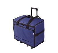 Extra Large Sewing Machine Trolley Bag on Wheels | Navy | 63 x 43 x 30cm | Sewing Machine Storage for Janome, Brother, Singer, Bernina and Most Machines