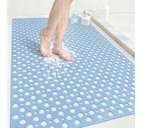 Extra Large Shower Mat Non Slip Anti Mould: 80 x 120 cm Non Slip Shower Mat for Inside Walk-in Shower Tray - Soft TPE Anti Slip Shower Mat for Bathroom Wet Floor - Machine Washable