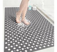 Extra Large Shower Mat Non Slip Anti Mould: 80 x 120 cm Non Slip Shower Mat for Inside Walk-in Shower Tray - Soft TPE Anti Slip Shower Mat for Bathroom Wet Floor - Machine Washable