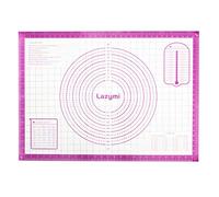 Extra Large Silicone Baking Mats Sheet, Non Stick Pastry Rolling Mat with Measurement 71×51cm, Non-Slip Silicon Dough kneading Mat, Counter Table Mat, Placemat, Fondant Icing/Cake/Pizza Mats (Purple)