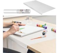 Extra Large Silicone Mats for Crafts with "Edge Protection" - Silicone Table Mat - Multipurpose Heat Resistant Silicone Mat - No Folds or Wrinkles - 1.5mm Thick, 36"x24", Translucent