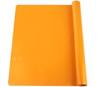Extra Large Silicone Mats for Kitchen Counter, 27.6'' x 19.7'' Kids Placemats, Nonstick Baking Mat, Heat Resistant Orange Kids Placemats, 1Pcs