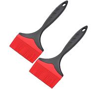 Extra Large Silicone Pastry Brush - 3.95inch Extra Wide Silicone Basting Brush for Grilling,Heat Resistant Brushes Spread Oil Butter Sauce for Cooking Baking BBQ,Dishwasher Safe,Set of 2