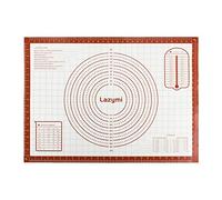 Extra Large Silicone Pastry Rolling Mat Sheet with Measurement 71×51cm, Non-Slip Silicon Dough Kneading Board, Non Stick for Fondant Icing Cake Pizza Bread Baking (Red)