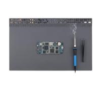 Extra Large Silicone Soldering Mat, Silicone Electronics Work Mat 70x40cm, 500℃ Heat-Resistant Repair Pad for Electronic, Phone Laptop Watch Repair (Grey)