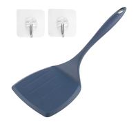 Extra Large Silicone Spatula, 32 cm, Pancake Turner with Non-Slip Handle, One Piece Turner, Easy to Clean, Ideal for Cooking and Baking (Blue)