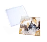 Extra Large Silicone Square Tray Mold (1 Pack, 10") - Reusable Non-Stick for Resin Casting, Epoxy, Concrete - Perfect for DIY Agate Trays, Coasters, Home Decor