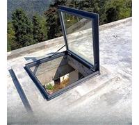 Extra Large Skylight Roof Window | Tempered Glass Security Hatch Cover | Flush Mount Attic Venting Door | Sun Room & Basement Lighting Well | Durable & Easy Install(LxW 24x22in/60x55cm)