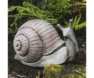 Extra Large Snail Stone Cast Garden Ornament by DGS Statues